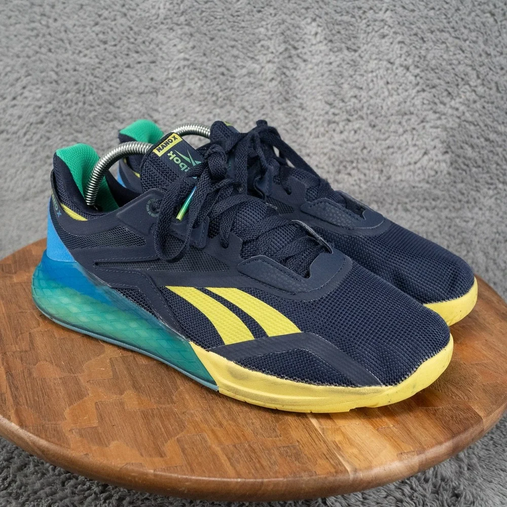 Reebok Nano X Athletic Mens Size 9 Multicolor Good Gym Weightlifting FY1066